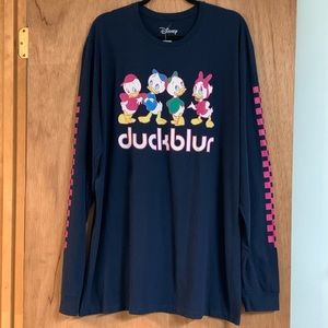 DISNEY DUCKTALES DUCKBLUR LONG SLEEVE TEE!